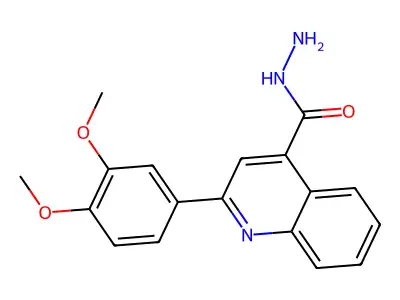 2-(3,4-Dimethoxyphenyl)quinoline-4-carbohydrazide structure