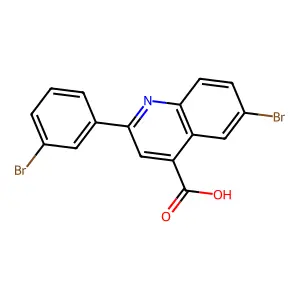 6-Bromo-2-(3-bromophenyl)quinoline-4-carboxylic acid structure