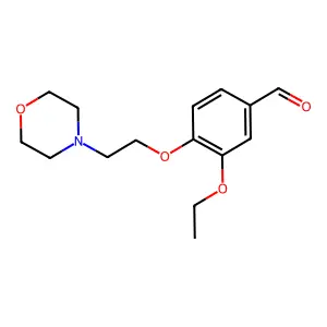 3-Ethoxy-4-(2-morpholin-4-ylethoxy)benzaldehyde structure