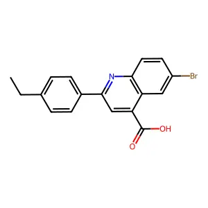 6-Bromo-2-(4-ethylphenyl)quinoline-4-carboxylic acid structure
