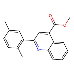 Methyl 2-(2,5-dimethylphenyl)-4-quinolinecarboxylate structure