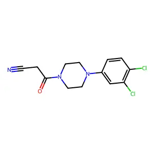 3-[4-(3,4-Dichlorophenyl)piperazin-1-yl]-3-oxopropanenitrile structure