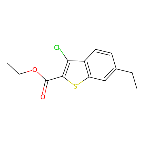 Ethyl 3-chloro-6-ethyl-1-benzothiophene-2-carboxylate structure