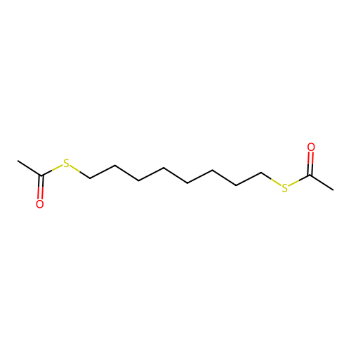 1,8-Octanedithiol diacetate structure