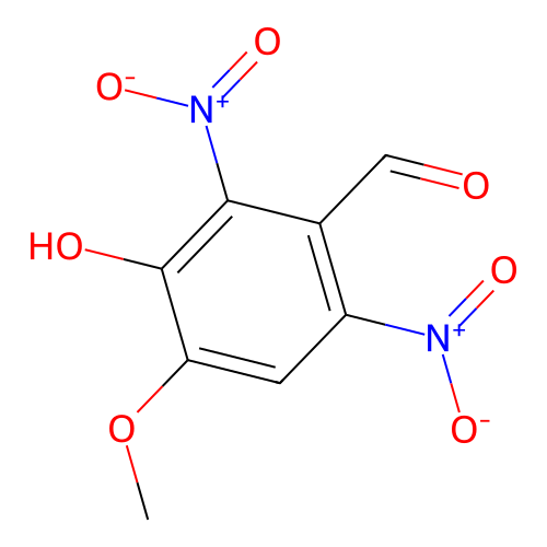 3-Hydroxy-4-methoxy-2,6-dinitro-benzaldehyde structure