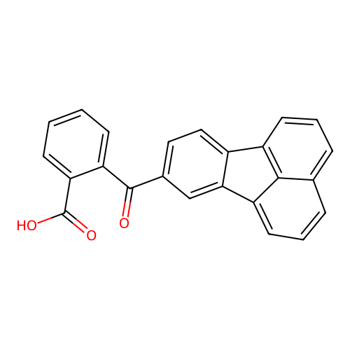 2-(8-Fluoranthenylcarbonyl)benzoic acid structure