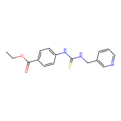 Ethyl 4-{[(pyridin-3-ylmethyl)carbamothioyl]amino}benzoate structure