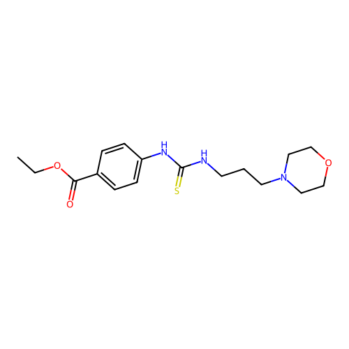 Ethyl 4-({[3-(morpholin-4-yl)propyl]carbamothioyl}amino)benzoate structure