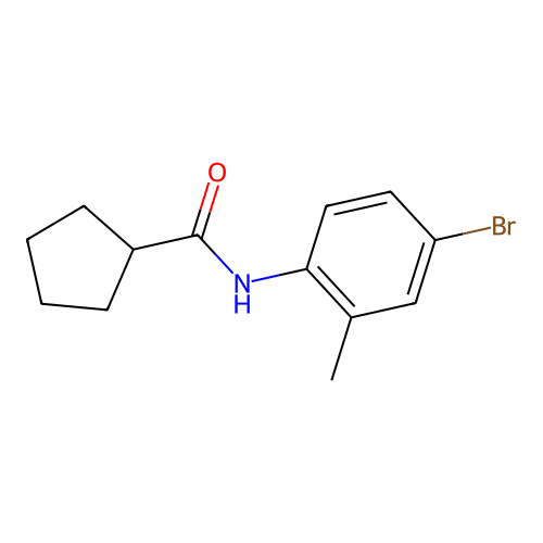N-(4-溴-2-甲基苯基)环戊烷甲酰胺 structure