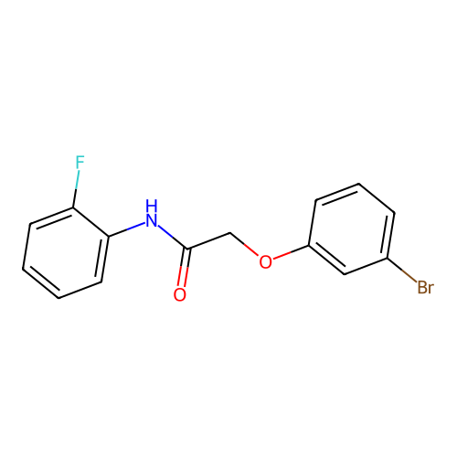 2-(3-溴苯氧基)-N-(2-氟苯基)乙酰胺 structure