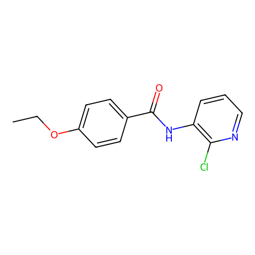 N-(2-氯-3-吡啶基)-4-乙氧基苯甲酰胺 structure