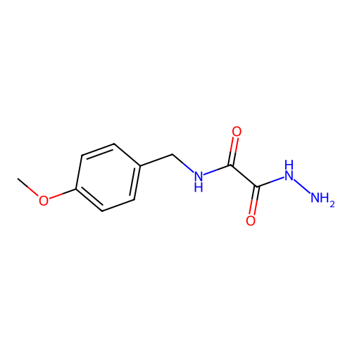2-hydrazinyl-N-(4-methoxybenzyl)-2-oxoacetamide structure