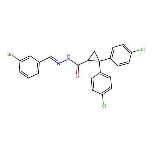 C23H17BrCl2N2O structure
