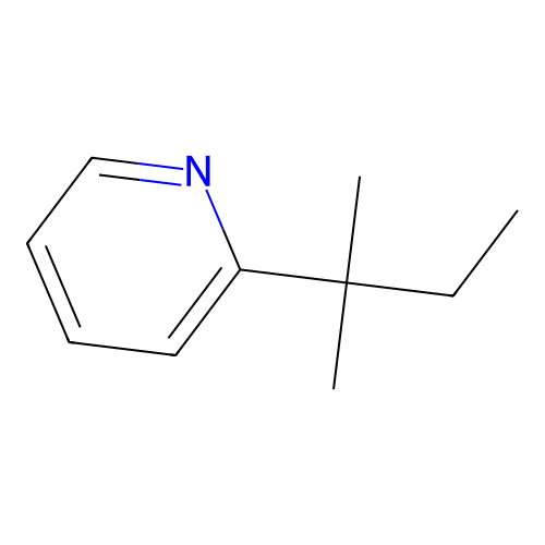 2-(1,1-Dimethylpropyl)pyridine structure