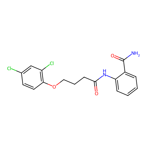 2-{[4-(2,4-Dichlorophenoxy)butanoyl]amino}benzamide structure