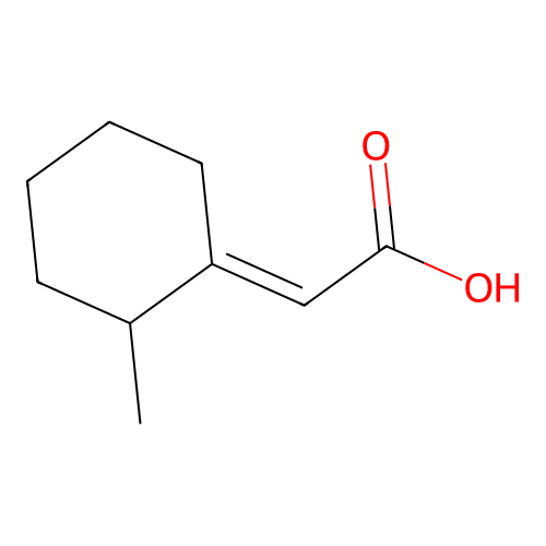 2-Methylcyclohexylideneacetic acid structure