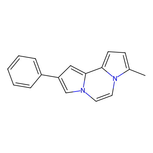 8-Methyl-2-phenyldipyrrolo[1,2-a:2',1'-c]pyrazine structure