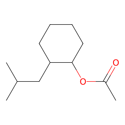 2-Isobutylcyclohexyl acetate structure