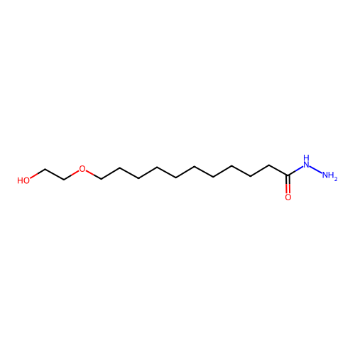 11-(2-Hydroxyethoxy)undecanehydrazide structure