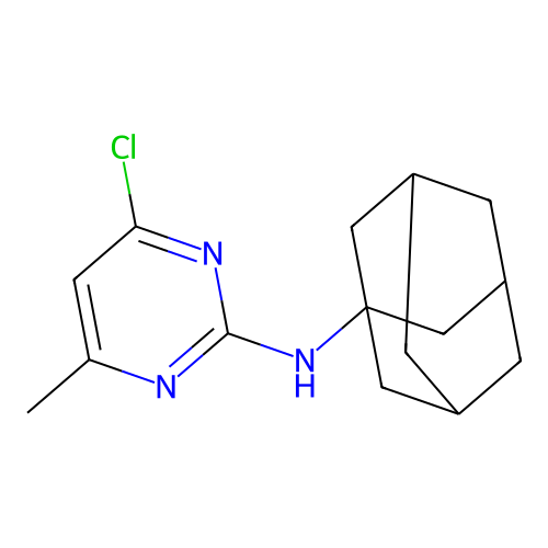 N-(Adamantan-1-yl)-4-chloro-6-methylpyrimidin-2-amine structure