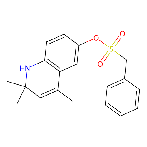2,2,4-Trimethyl-1,2-dihydroquinolin-6-yl phenylmethanesulfonate structure