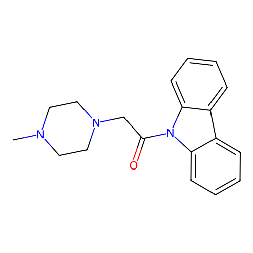 1-(9H-carbazol-9-yl)-2-(4-methylpiperazin-1-yl)ethanone structure
