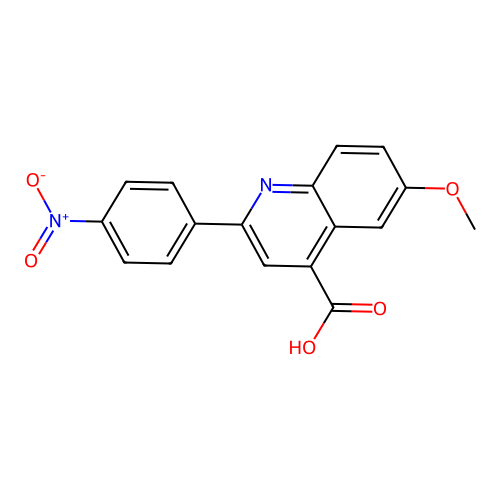6-methoxy-2-(4-nitrophenyl)quinoline-4-carboxylic Acid structure