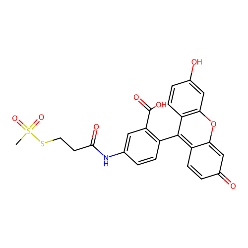 Fluorescein-MTS structure