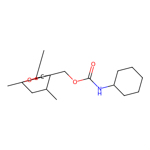 (1,5,8-trimethyl-2-oxabicyclo[2.2.2]octan-4-yl)methyl N-cyclohexylcarbamate structure