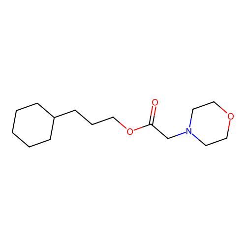 3-Cyclohexylpropyl morpholin-4-ylacetate structure