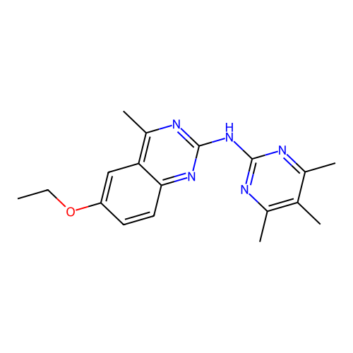 6-ethoxy-4-methyl-N-(4,5,6-trimethylpyrimidin-2-yl)quinazolin-2-amine structure
