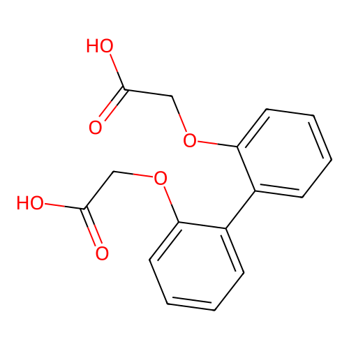 2,2'-[Biphenyl-2,2'-diylbis(oxy)]diacetic acid structure