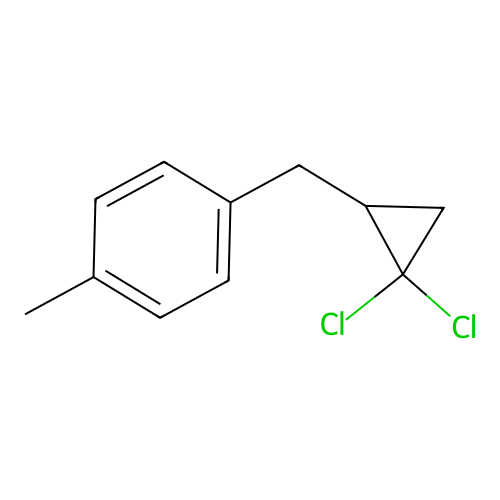 1-[(2,2-Dichlorocyclopropyl)methyl]-4-methylbenzene structure