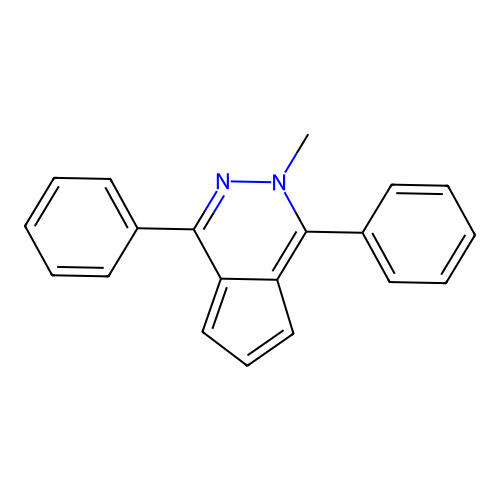 2-Methyl-1,4-diphenyl-2H-cyclopenta[d]pyridazine structure