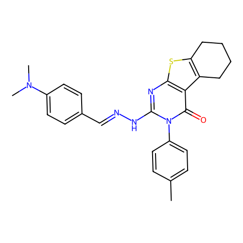 C26H27N5OS structure