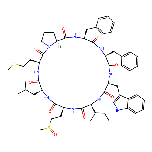 Cyclolinopeptide H structure