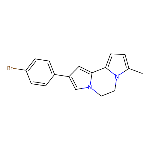 2-(4-Bromophenyl)-8-methyl-5,6-dihydrodipyrrolo[1,2-a:2',1'-c]pyrazine structure