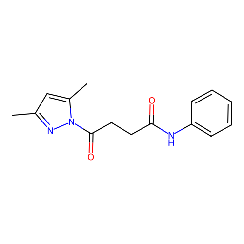 4-(3,5-dimethyl-1H-pyrazol-1-yl)-4-oxo-N-phenylbutanamide structure