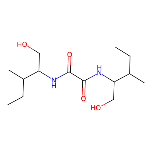 N,N'-bis[1-(hydroxymethyl)-2-methylbutyl]ethanediamide structure