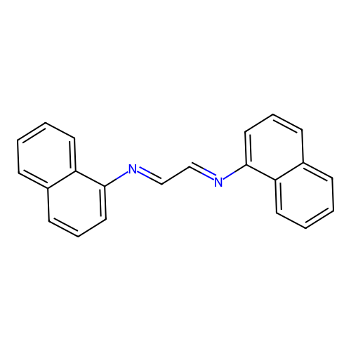 N-(1-naphthyl)-N-[2-(1-naphthylimino)ethylidene]amine structure