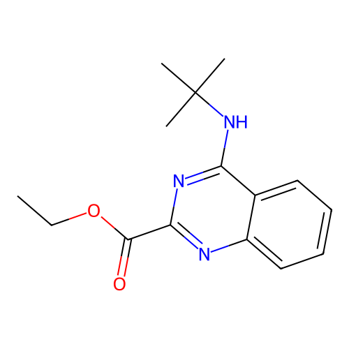 Ethyl 4-(tert-butylamino)quinazoline-2-carboxylate structure