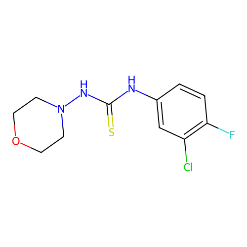 1-(3-Chloro-4-fluorophenyl)-3-morpholin-4-ylthiourea structure