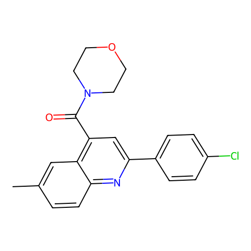 [2-(4-Chlorophenyl)-6-methylquinolin-4-yl](morpholin-4-yl)methanone structure