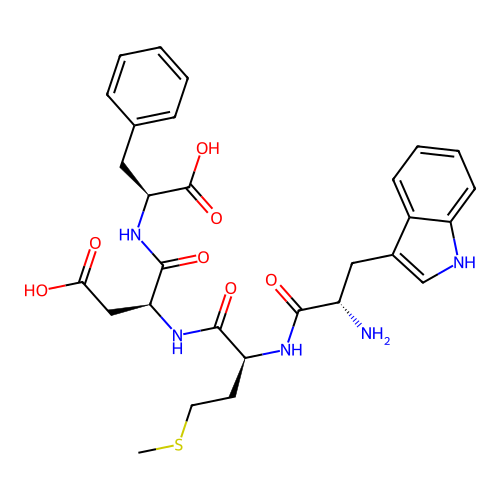 l-Tryptophyl-l-methionyl-l-aspartyl-l-phenylalanine structure