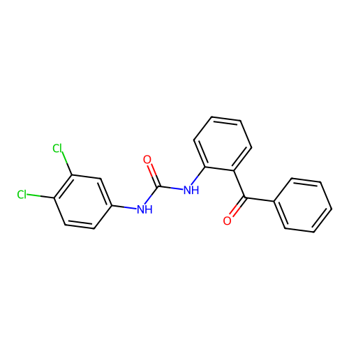 1-(2-Benzoylphenyl)-3-(3,4-dichlorophenyl)urea structure