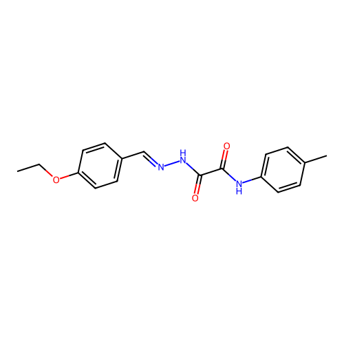 2-(2-(4-Ethoxybenzylidene)hydrazino)-N-(4-methylphenyl)-2-oxoacetamide structure