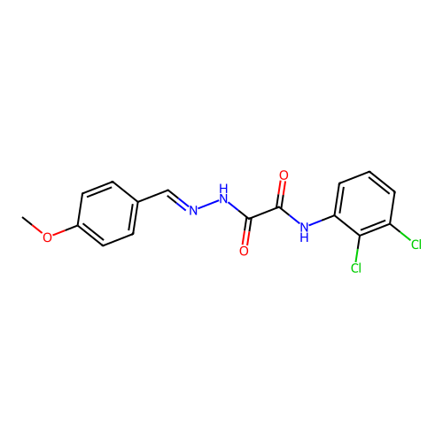 N-(2,3-Dichlorophenyl)-2-(2-(4-methoxybenzylidene)hydrazino)-2-oxoacetamide structure