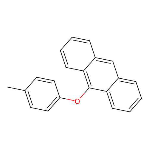 9-(4-Methylphenoxy)anthracene structure
