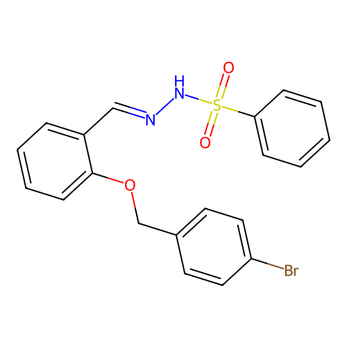 N'-[(E)-{2-[(4-bromobenzyl)oxy]phenyl}methylidene]benzenesulfonohydrazide structure