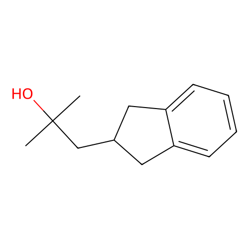 1-(2,3-dihydro-1H-inden-2-yl)-2-methylpropan-2-ol structure
